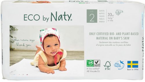 Еко пелени Naty by Nature - Babycare 2, 3-6 kg, 33 броя - Код D20006